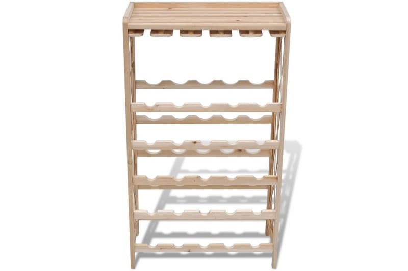 Vinstativ for 25 flasker heltre gran - Oppbevaring - Hyller - Oppbevaringshylle - Vinstativ & vinhylle