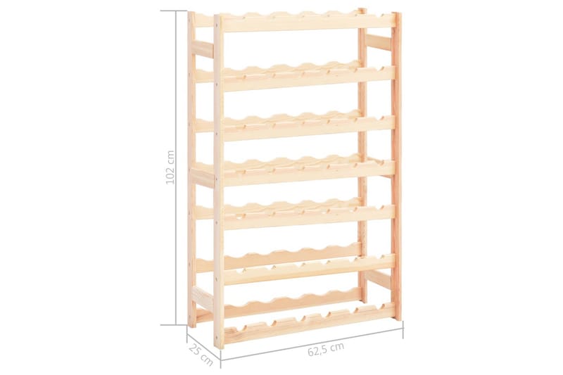 Vinstativ for 42 flasker furu - Beige - Oppbevaring - Hyller - Oppbevaringshylle - Vinstativ & vinhylle