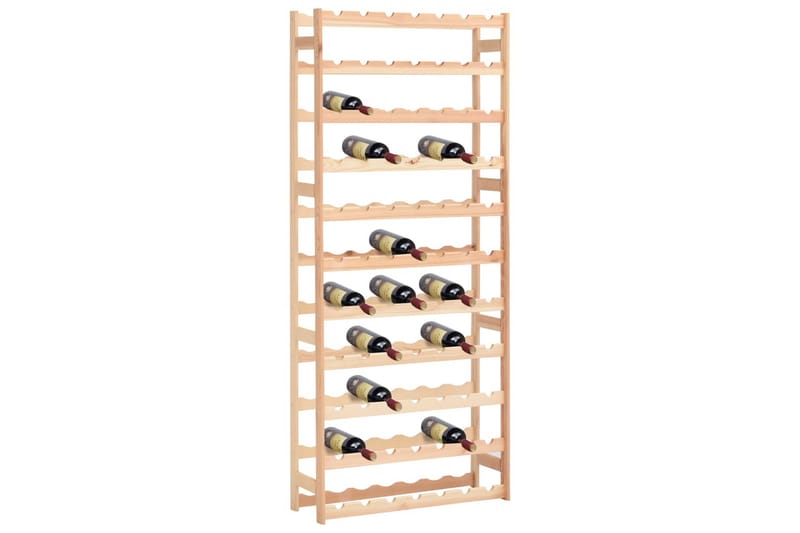 Vinstativ for 77 flasker furu - Beige - Oppbevaring - Hyller - Oppbevaringshylle - Vinstativ & vinhylle