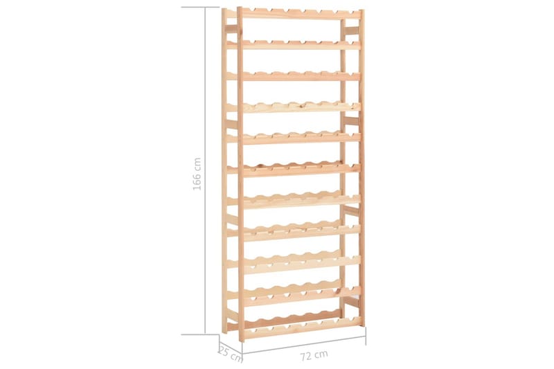 Vinstativ for 77 flasker furu - Beige - Oppbevaring - Hyller - Oppbevaringshylle - Vinstativ & vinhylle