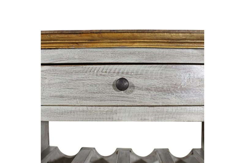 Vinstativ gjenvunnet heltre 55x23x85 cm - Oppbevaring - Hyller - Oppbevaringshylle - Vinstativ & vinhylle