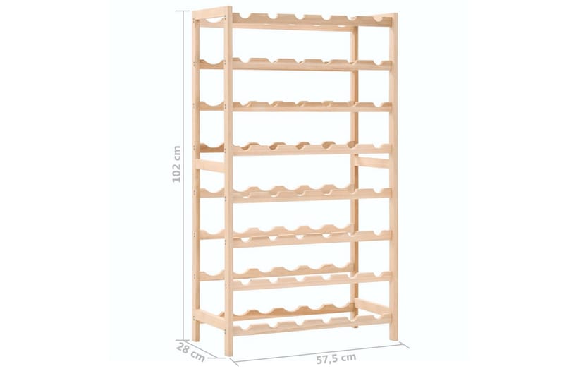Vinstativ sedertre 57,5x28x102 cm - Oppbevaring - Hyller - Oppbevaringshylle - Vinstativ & vinhylle