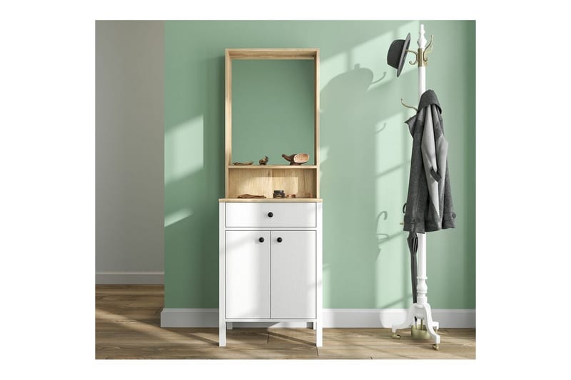 Orlan Fristående Hyllplan 190 cm - Natur/Hvit - Oppbevaring - Hyller - Hylleplan & hyllekonsoll