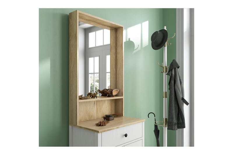 Orlan Fristående Hyllplan 190 cm - Natur/Hvit - Oppbevaring - Hyller - Hylleplan & hyllekonsoll