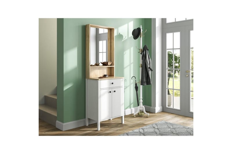 Orlan Fristående Hyllplan 190 cm - Natur/Hvit - Oppbevaring - Hyller - Hylleplan & hyllekonsoll