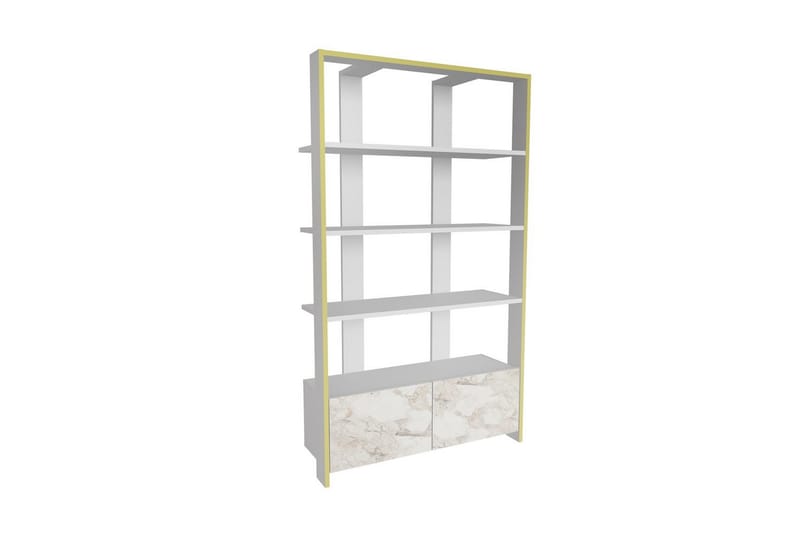 Ossin Bokhylle 93,6 cm - Hvit - Oppbevaring - Hyller - Bokhylle