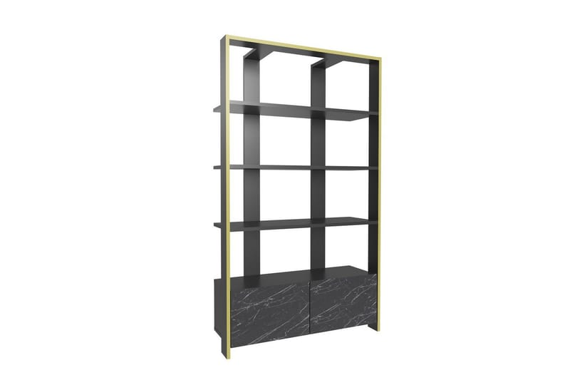 Ossin Bokhylle 93,6 cm - Svart - Oppbevaring - Hyller - Bokhylle