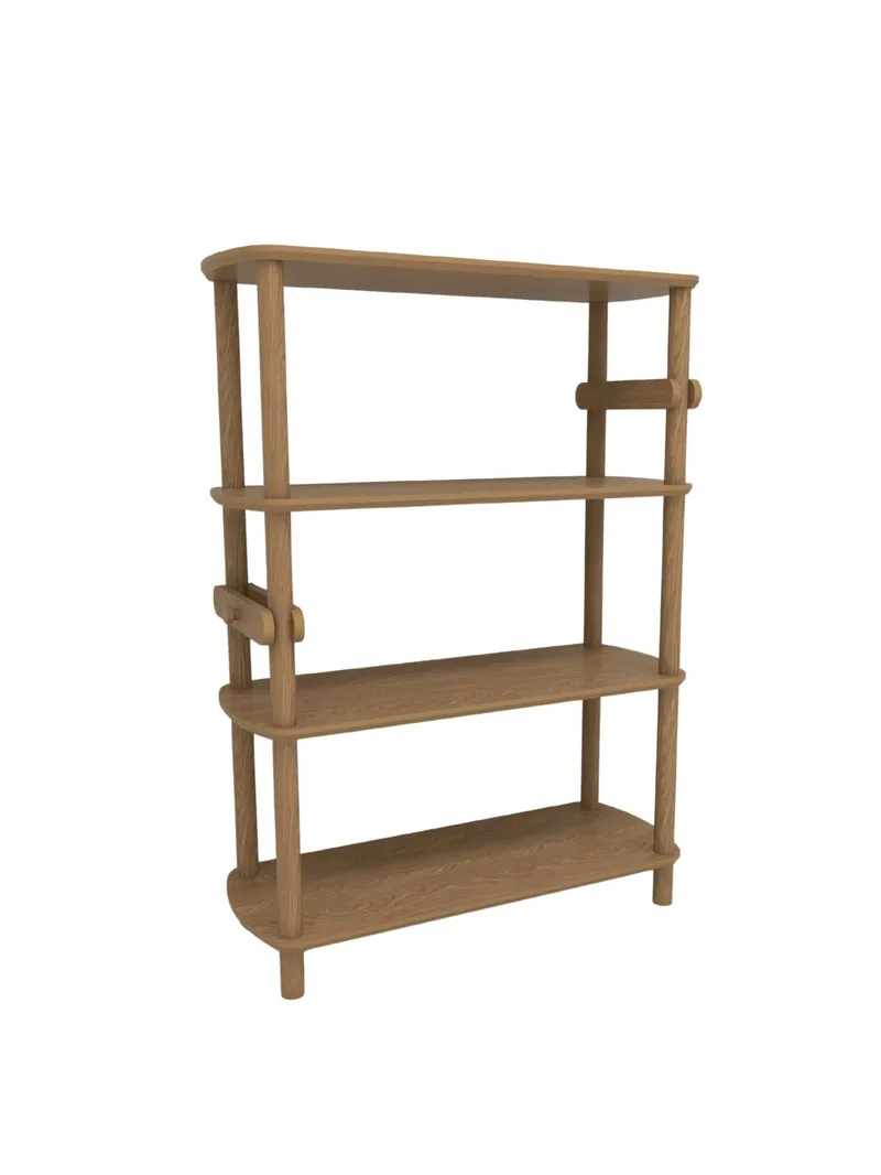 Pienk Bokhylle 80x112 cm, Eik