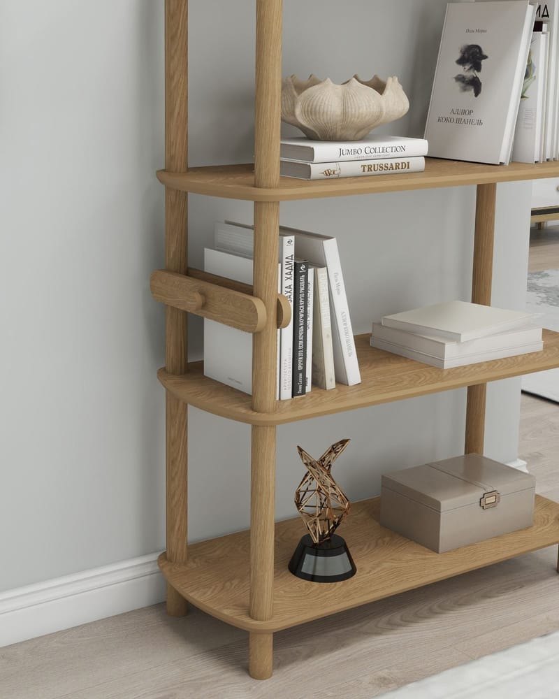 Pienk Bokhylle 80x112 cm - Eik - Oppbevaring - Hyller - Bokhylle