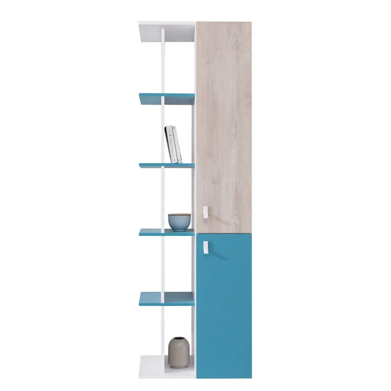 Planeta Bokhylle 60 cm i Tre, Blå|Hvit