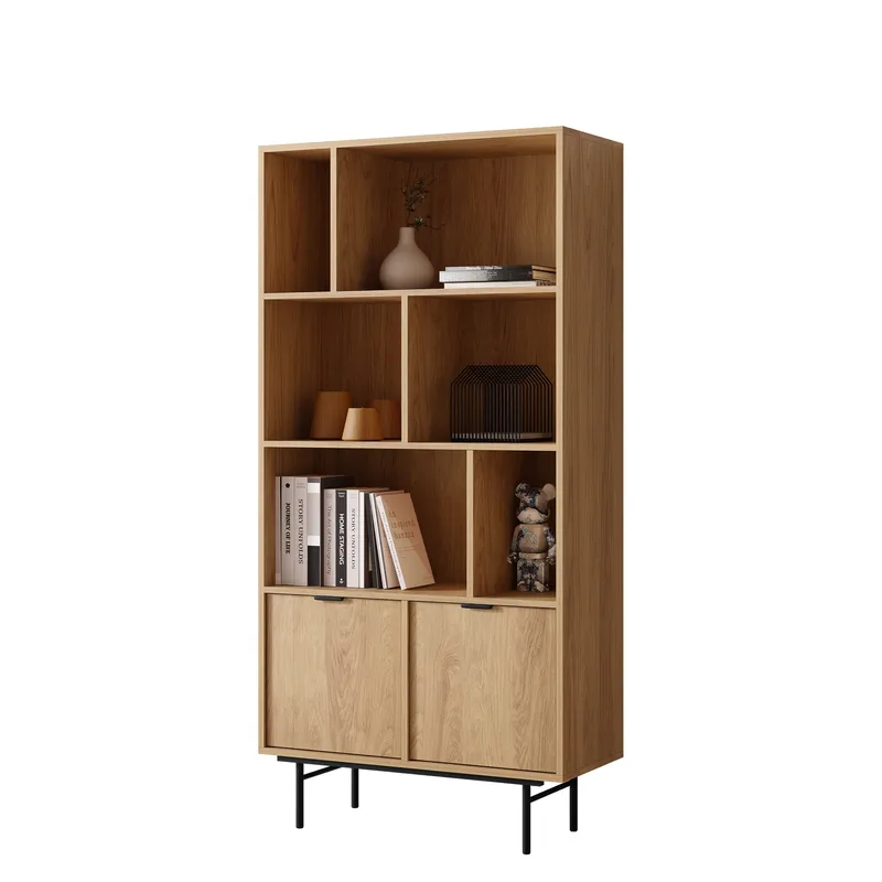 Rolden Bokhylle 90 cm i, Sort|Brun