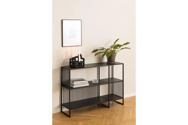 Saklani Bokhylle 120 cm - Svart - Oppbevaring - Hyller - Bokhylle