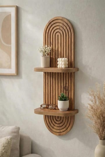 Savik Vegghylle 26x35x13 cm - Eik - Oppbevaring - Hyller - Vegghylle