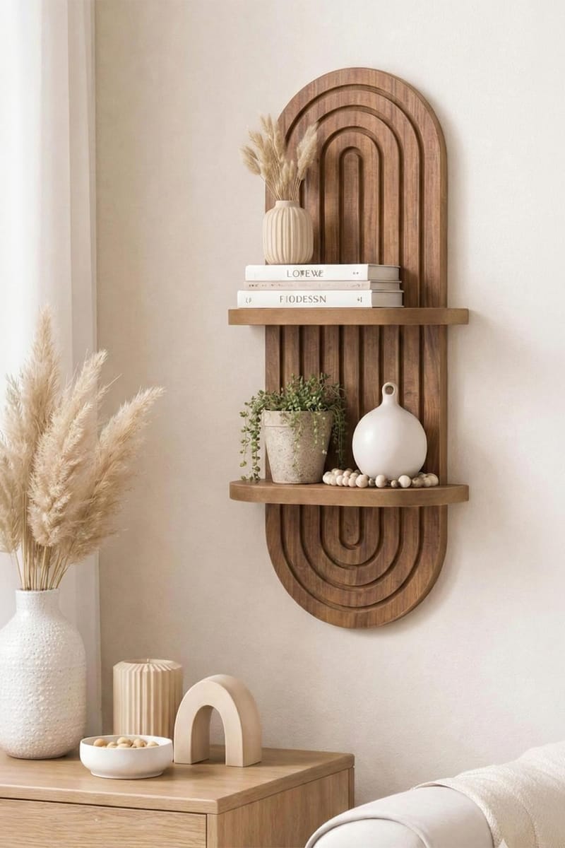 Savik Vegghylle 26x35x13 cm - Eik - Oppbevaring - Hyller - Vegghylle