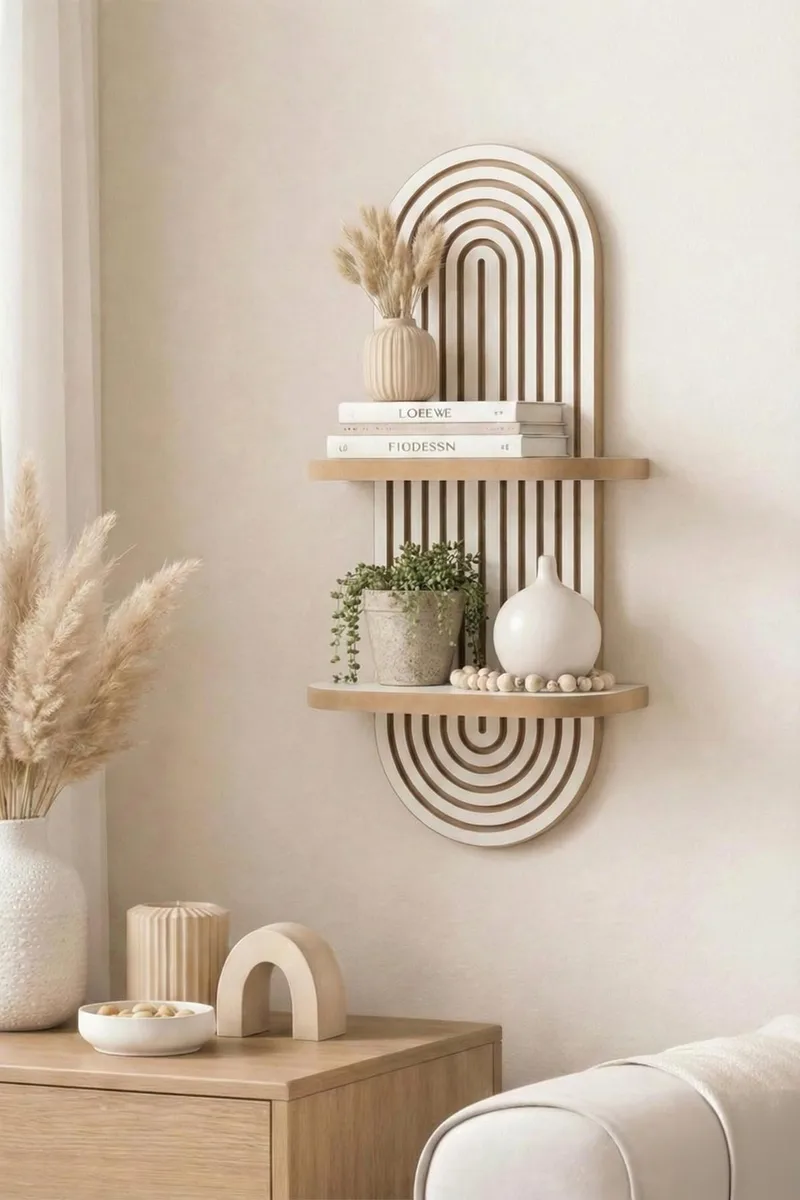 Savik Vegghylle 26x35x13 cm - Hvit - Oppbevaring - Hyller - Vegghylle
