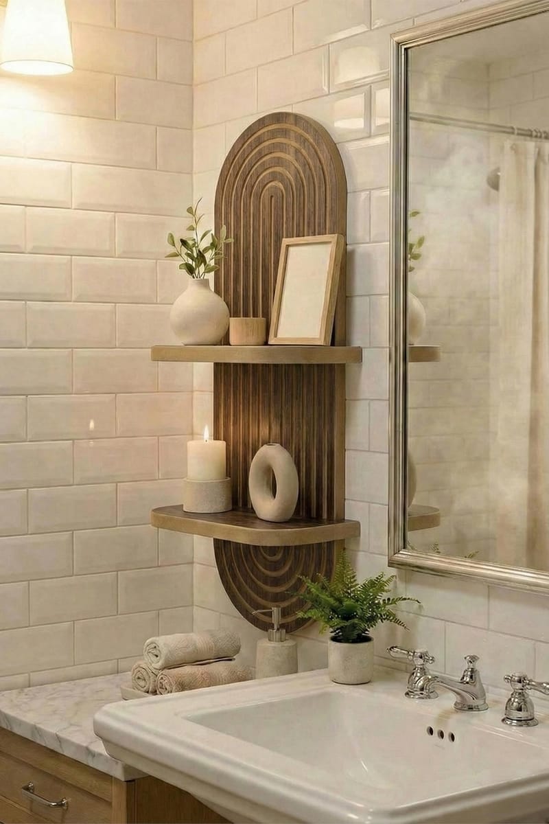 Savik Vegghylle 26x35x13 cm - Wenge - Oppbevaring - Hyller - Vegghylle