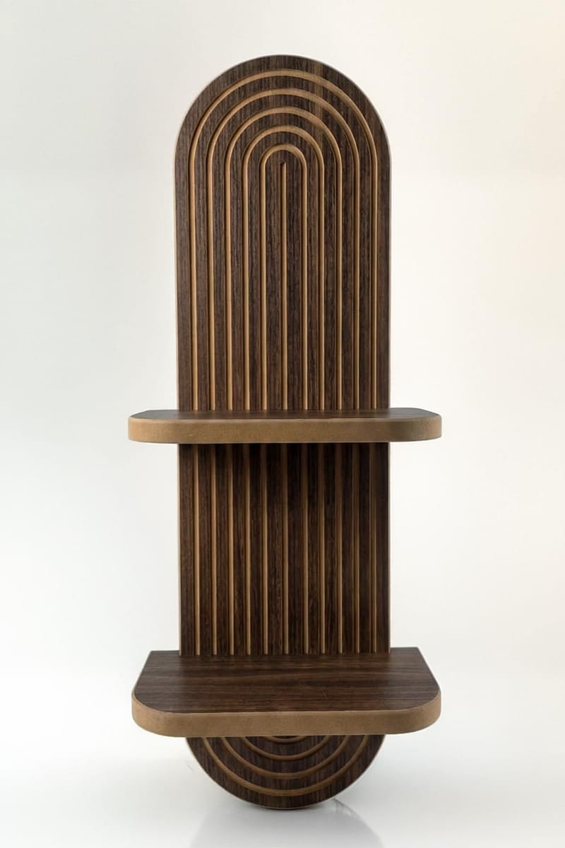 Savik Vegghylle 26x35x13 cm - Wenge - Oppbevaring - Hyller - Vegghylle