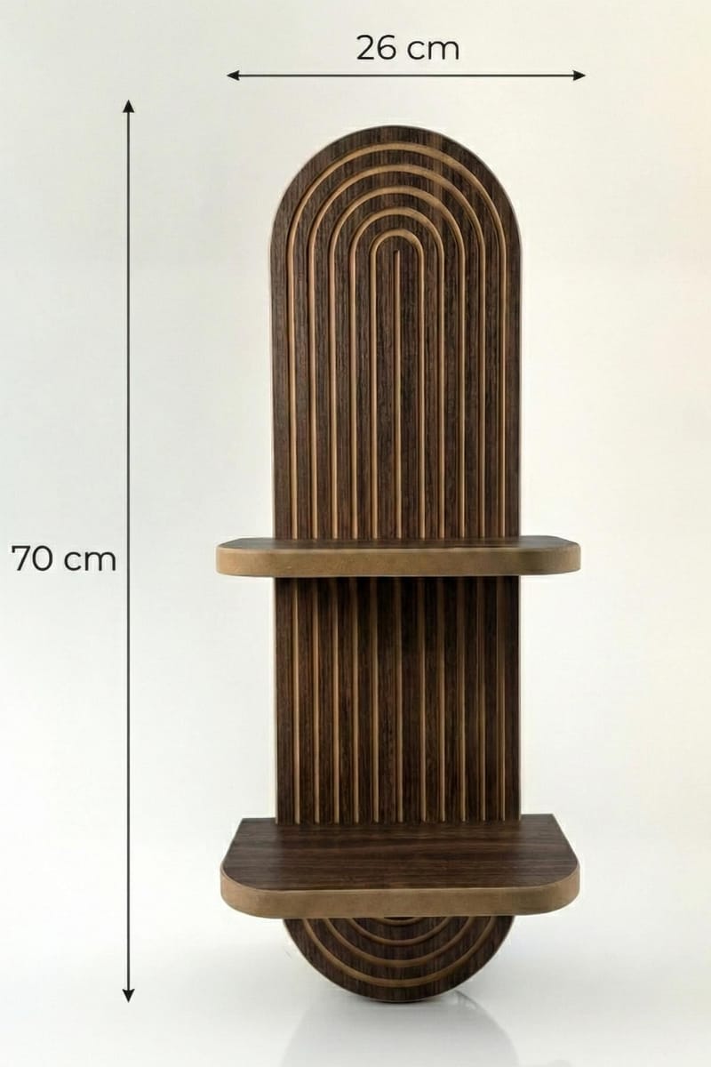 Savik Vegghylle 26x35x13 cm - Wenge - Oppbevaring - Hyller - Vegghylle
