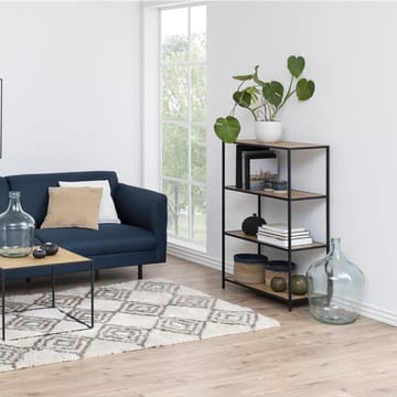 Seaford Bokhylle 77 cm i Tre med Metallstativ - Brun|Sort - Oppbevaring - Hyller - Bokhylle
