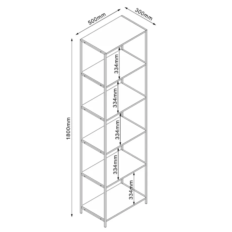 Shelf HOME4YOU - ask/svart - Oppbevaring - Hyller - Hylleplan & hyllekonsoll