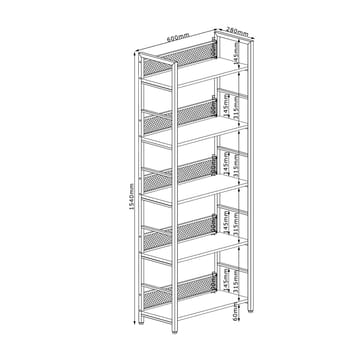 Shelf HOME4YOU - ask/svart - Oppbevaring - Hyller - Hylleplan & hyllekonsoll