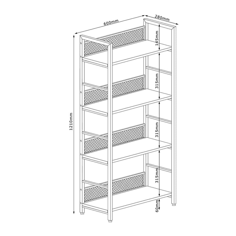 Shelf HOME4YOU - ask/svart - Oppbevaring - Hyller - Hylleplan & hyllekonsoll