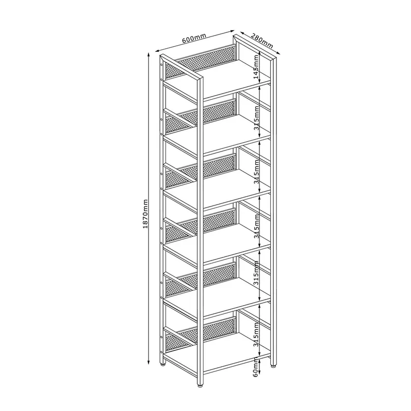 Shelf HOME4YOU - ask/svart - Oppbevaring - Hyller - Hylleplan & hyllekonsoll