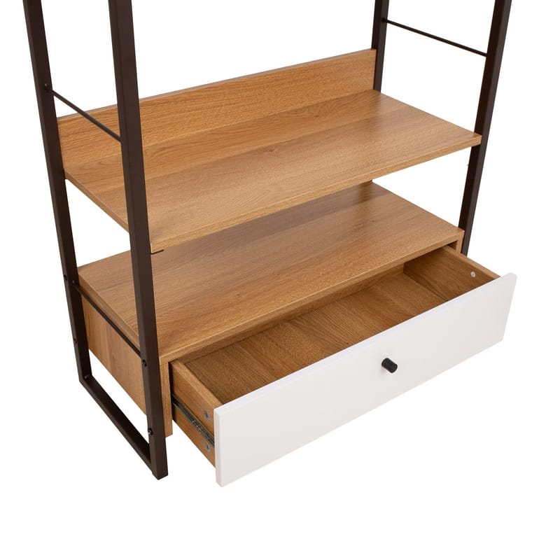 Shelf HOME4YOU - eik/hvit - Oppbevaring - Hyller - Hylleplan & hyllekonsoll