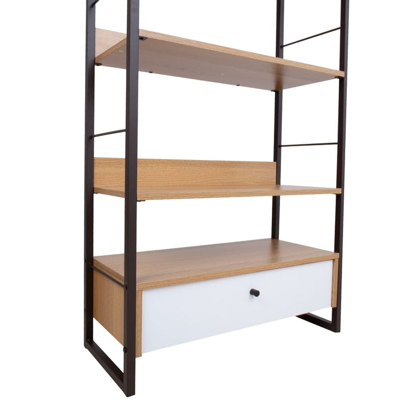 Shelf HOME4YOU - eik/hvit - Oppbevaring - Hyller - Hylleplan & hyllekonsoll