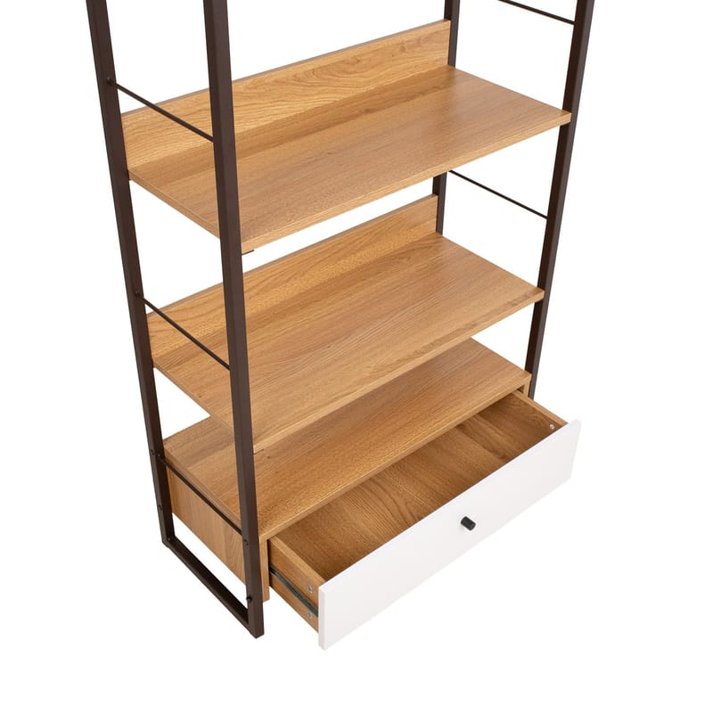 Shelf HOME4YOU - eik/hvit - Oppbevaring - Hyller - Hylleplan & hyllekonsoll