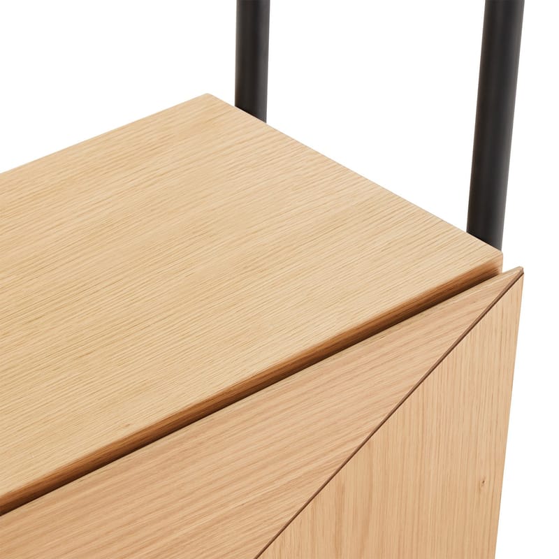 Shelf HOME4YOU - eik/svart - Oppbevaring - Hyller - Hylleplan & hyllekonsoll