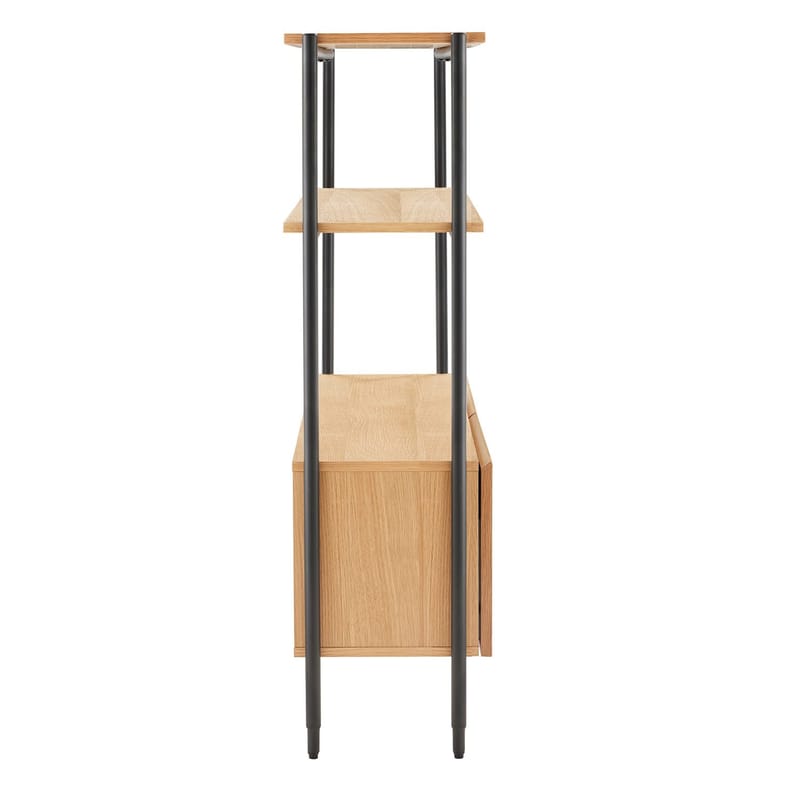 Shelf HOME4YOU - eik/svart - Oppbevaring - Hyller - Hylleplan & hyllekonsoll