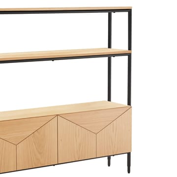 Shelf HOME4YOU - eik/svart - Oppbevaring - Hyller - Hylleplan & hyllekonsoll