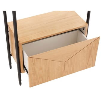 Shelf HOME4YOU - eik/svart - Oppbevaring - Hyller - Hylleplan & hyllekonsoll