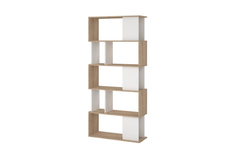Shivani Bokhylle 80 cm - Natur/Hvit - Oppbevaring - Hyller - Bokhylle