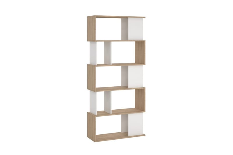 Shivani Bokhylle 80 cm - Natur/Hvit - Oppbevaring - Hyller - Bokhylle