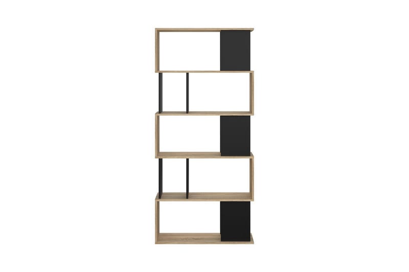 Shivani Bokhylle 80 cm - Natur/Svart - Oppbevaring - Hyller - Bokhylle