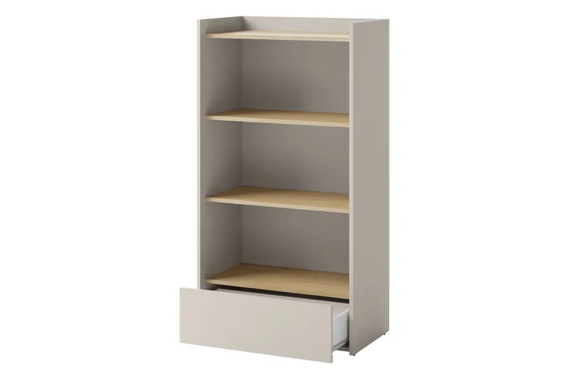 Sigmana Bokhylle 70 cm i Eik - Lys Beige - Oppbevaring - Hyller - Bokhylle