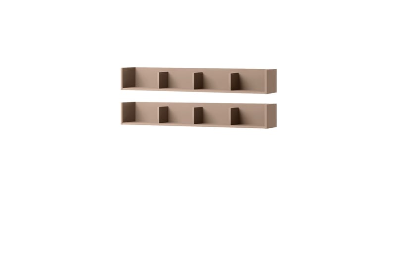Sigmana Vegghylle 129x22 cm - Brun - Oppbevaring - Hyller - Vegghylle