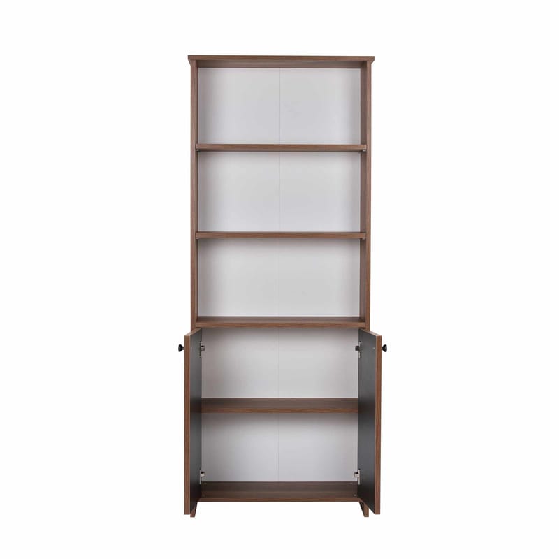 Simora Bokhylle 70x180 cm - Valnøtt - Oppbevaring - Hyller - Bokhylle