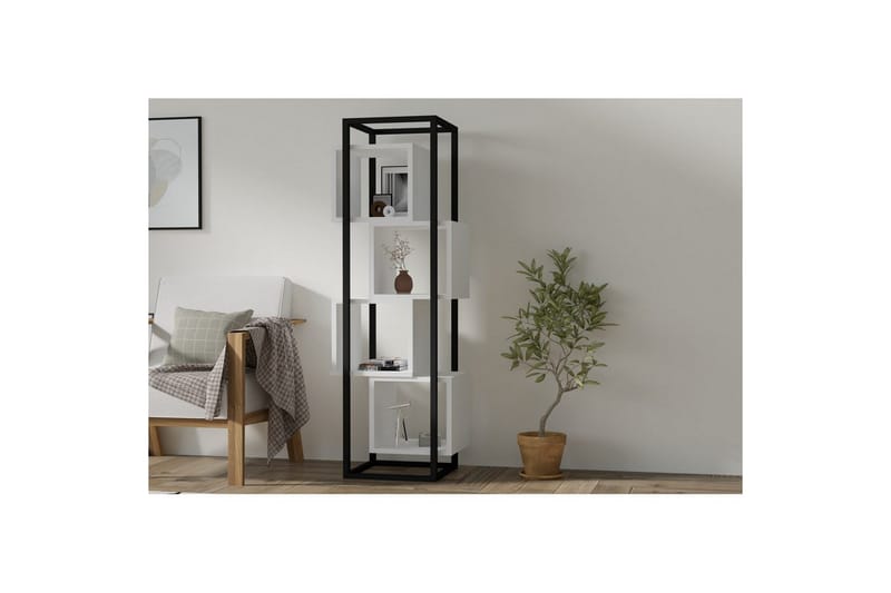 Sivor Bokhylle 44 cm - Hvit - Oppbevaring - Hyller - Bokhylle