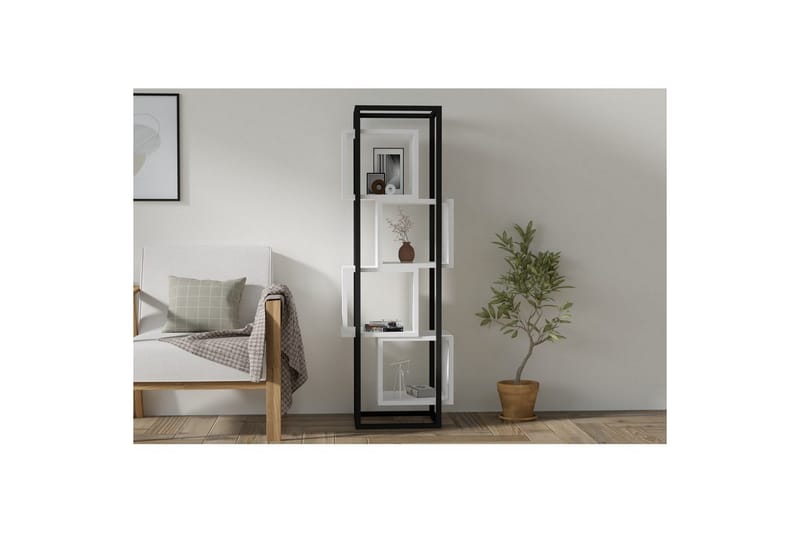 Sivor Bokhylle 44 cm - Hvit - Oppbevaring - Hyller - Bokhylle