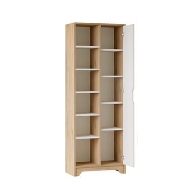 Solor Bokhylle 72 cm i Eik - Hvit|Brun - Oppbevaring - Hyller - Bokhylle