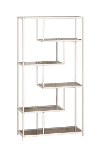 Sorena Bokhylle 90x172 cm - Hvit og transparent - Oppbevaring - Hyller - Bokhylle