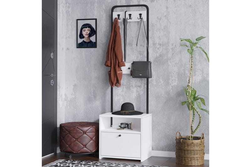 Springhill Hattehylle 50 cm - Svart/Hvit - Oppbevaring - Hyller - Hattehylle