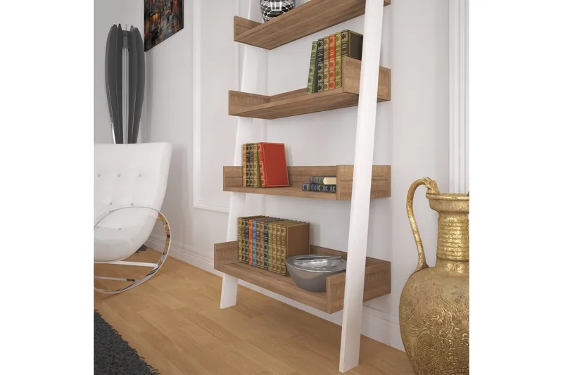 Comfortale Bokhylle - Eik - Oppbevaring - Hyller - Stigehylle