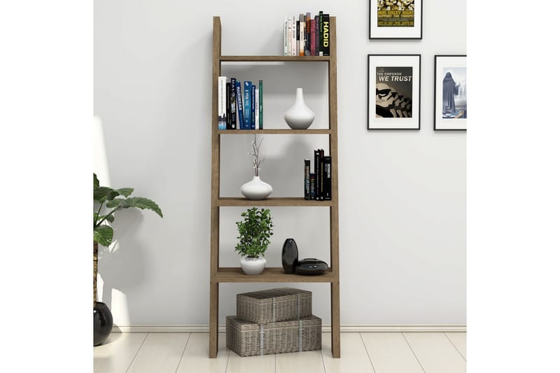 Gersby Bokhylle 56 cm - Brun - Oppbevaring - Hyller - Stigehylle