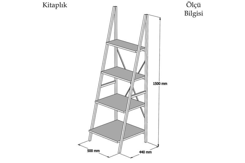 Puqa Design Bokhylle - Oppbevaring - Hyller - Stigehylle
