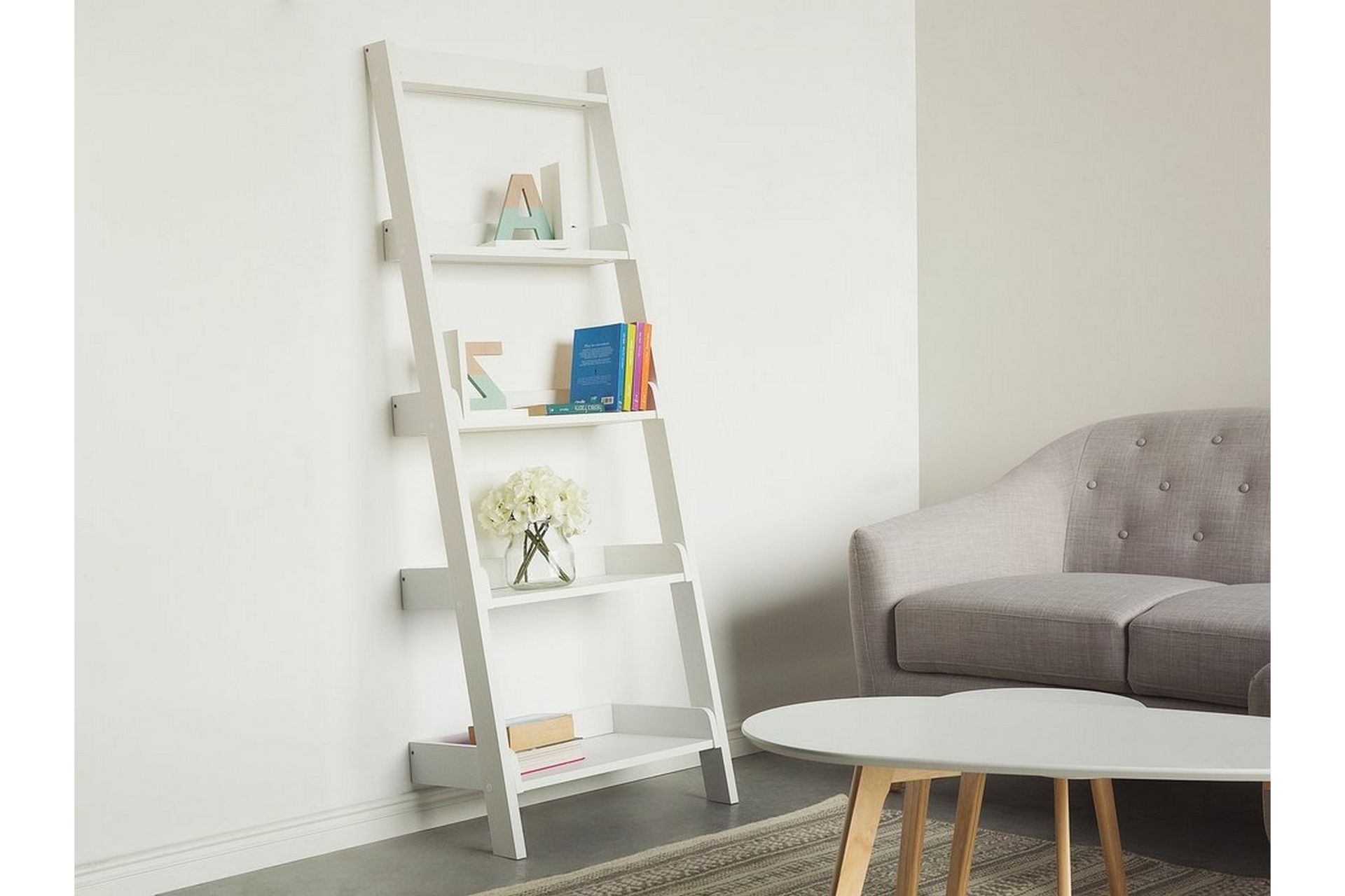 Trio Hylle 64 cm - Hvit - Oppbevaring - Hyller - Stigehylle
