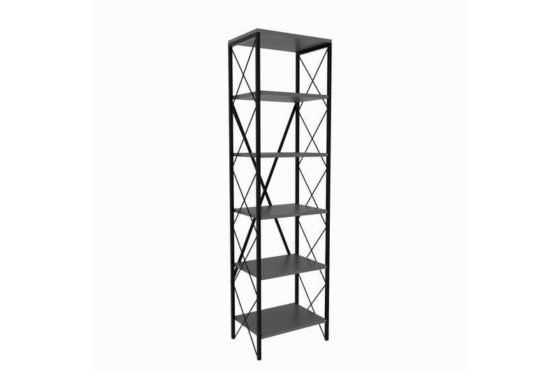 Suadiye Bokhylle 50 cm - Antrasitt/Svart - Oppbevaring - Hyller - Bokhylle